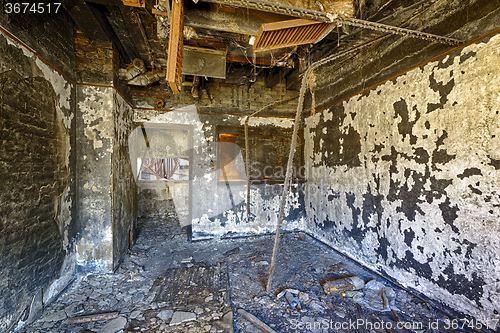 Image of Old abandoned ruin factory damage building