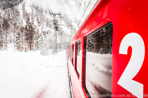 Image of Train in the snow