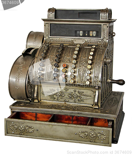 Image of Old vintage cash register