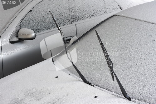 Image of Cars covered with snow