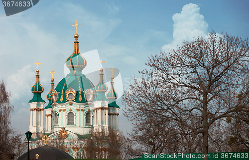 Image of St Andrews orthdox church Kiev Ukraine