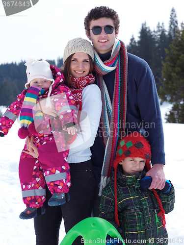 Image of winter family