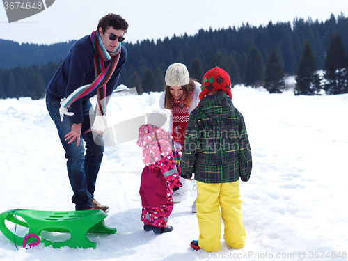 Image of winter family