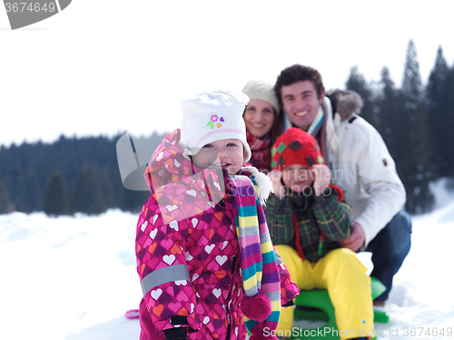 Image of winter family