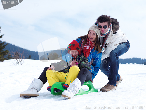 Image of winter family