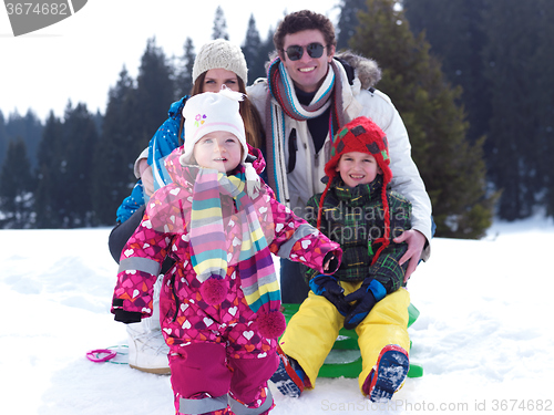 Image of winter family