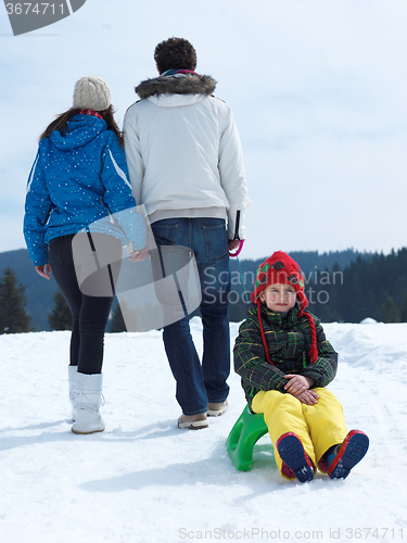 Image of winter family