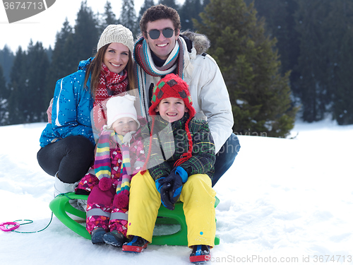 Image of winter family