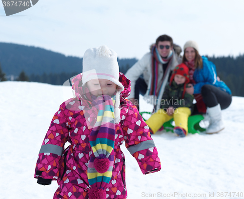 Image of winter family