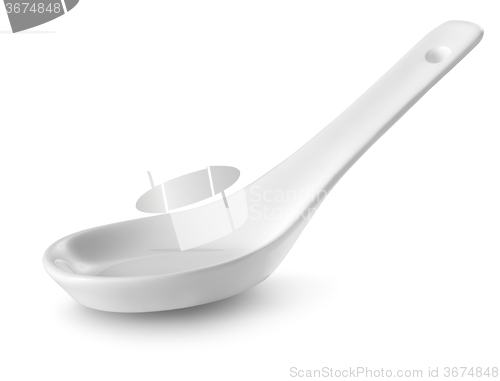 Image of Ceramic spoon isolated