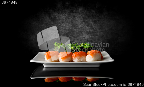 Image of Sushi on black