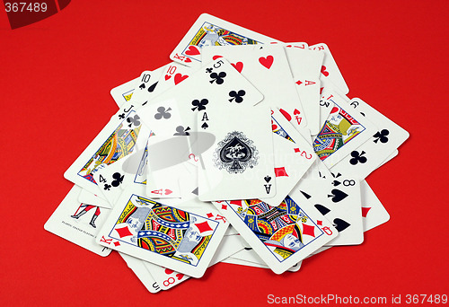 Image of Playing cards pile