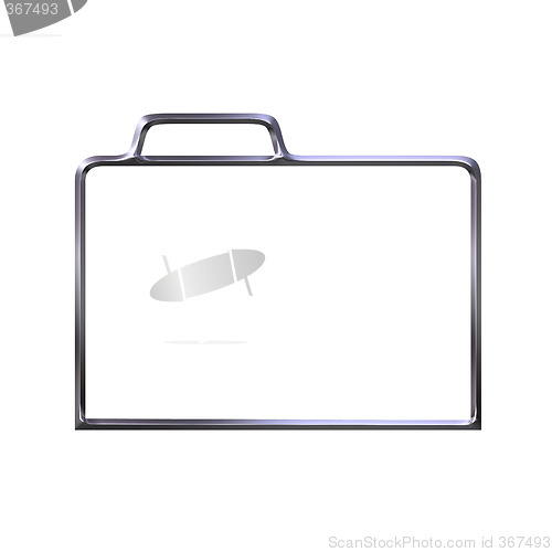 Image of Silver closed folder silhouette