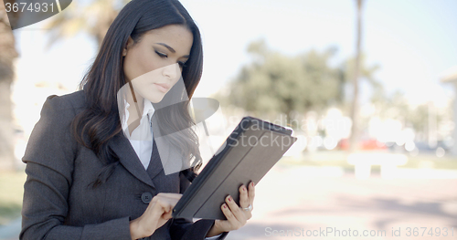 Image of Businesswoman With Tablet