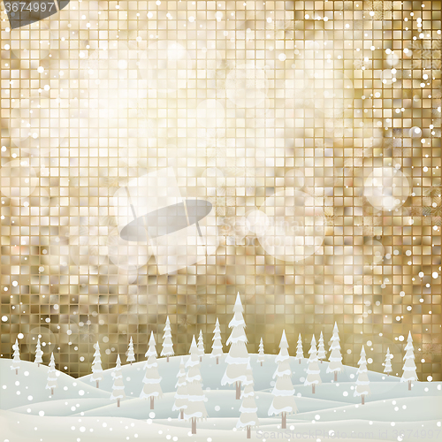 Image of Christmas greeting card. EPS 10