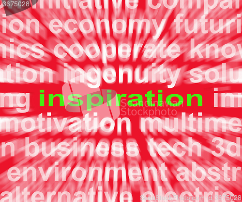 Image of Inspiration Word Shows New And Original Ideas