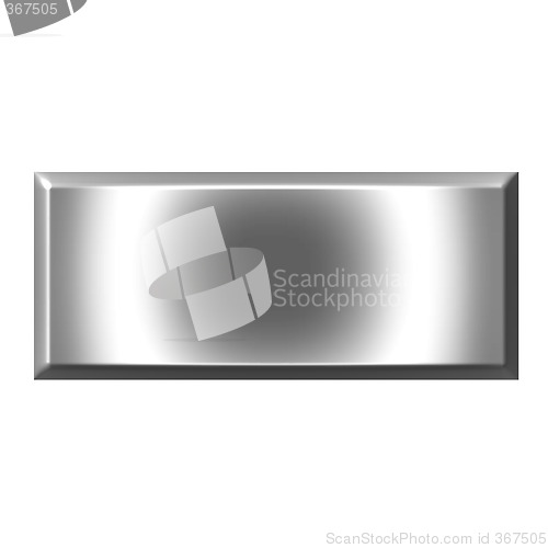 Image of Silver Square Button