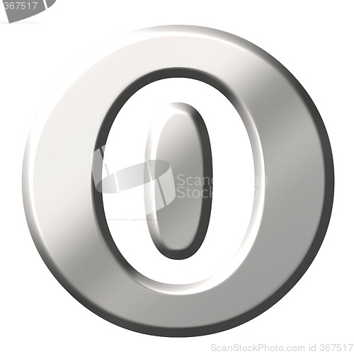 Image of 3D Steel Number 0