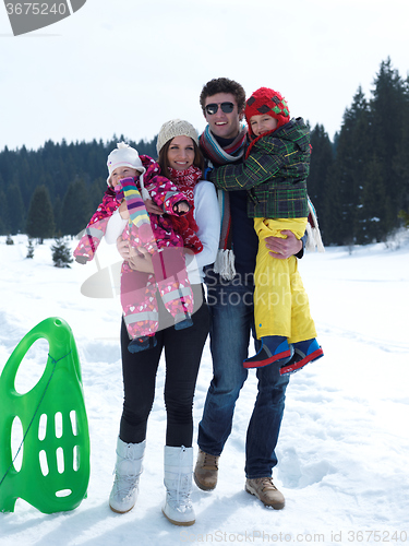 Image of winter family