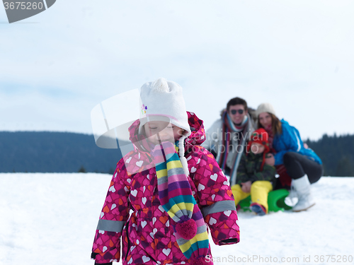 Image of winter family