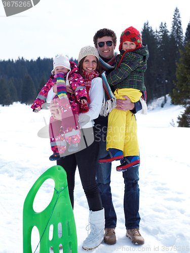 Image of winter family