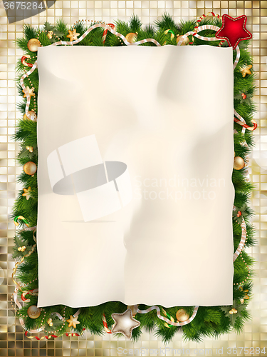 Image of Christmas greeting card. EPS 10