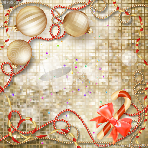 Image of Christmas greeting card. EPS 10