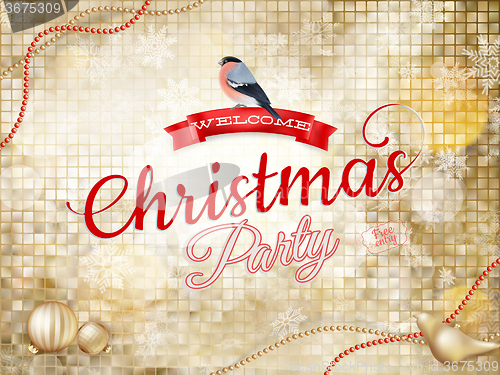 Image of Christmas greeting card. EPS 10