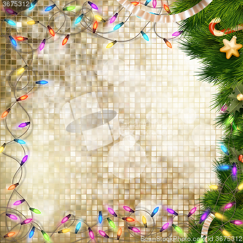 Image of Christmas greeting card. EPS 10
