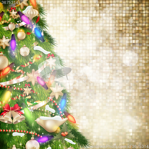 Image of Christmas greeting card. EPS 10