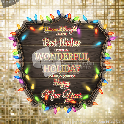 Image of Christmas greeting card. EPS 10