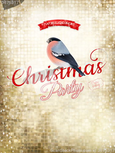 Image of Christmas greeting card. EPS 10