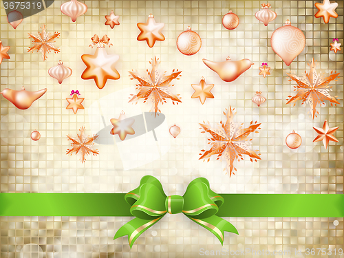 Image of Christmas greeting card. EPS 10