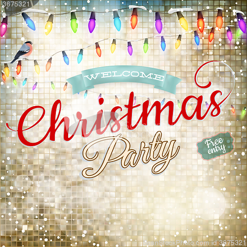 Image of Christmas greeting card. EPS 10