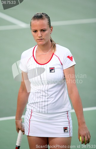 Image of Agnes Szavay at the Qatar Open 2008