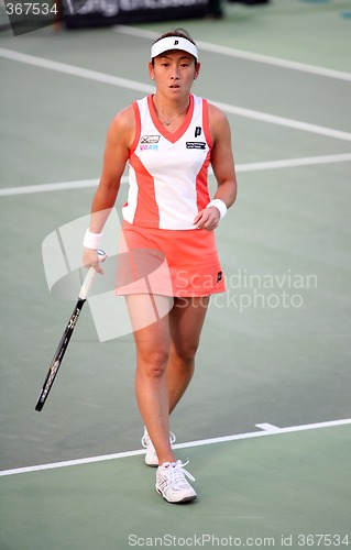 Image of Sugiyama playing in Qatar at the 2008 Open