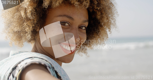 Image of Woman Smiling At Camera