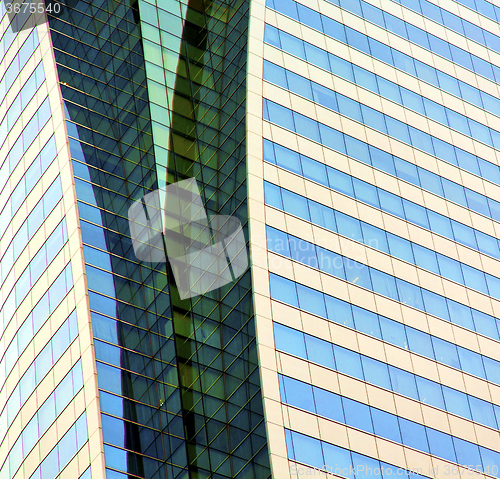 Image of reflex of some gray  in a window terrace of the centre    thaila