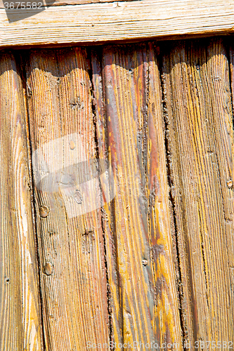 Image of grain texture of  antique   door in italy   europe