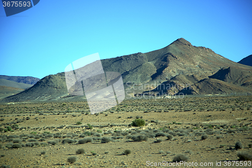 Image of valley hill   in   africa   ground isolated