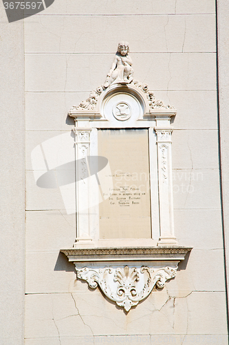 Image of marble in old  italy europe milan statue