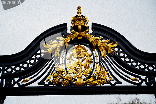 Image of in london england the old metal gate  royal palace