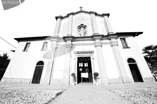 Image of column old architecture in italy europe milan religion       and