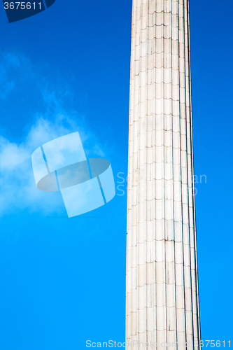 Image of column in london  architecture and sky
