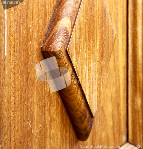 Image of spain abstract door   door in the light brown 