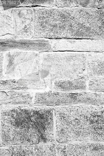 Image of  cracked  step   brick in  italy old wall and texture material t