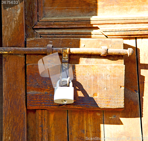 Image of   brown  rusty      morocco in africa the  