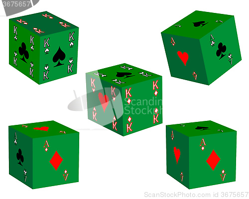 Image of five dice