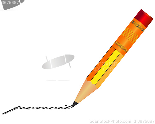 Image of pencil with eraser