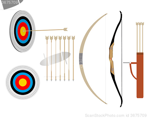 Image of two bows and arrows